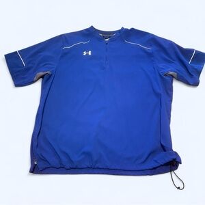 Men’s Under Armour Blue Half Zip Shirt Size XL